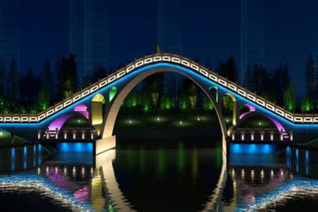 Shandong Binzhou Park Bridge Lighting