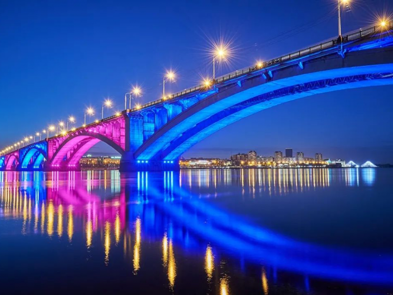 克拉斯諾亞爾斯克公共橋照明工程案例
